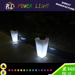 China Wedding Party Decoration Event Furniture LED Plastic Pot supplier