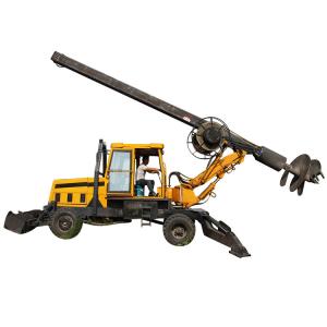 Multi - Function Pile Driving Machine 20m Depth For Soil Layer , Clay Layer