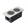 2018 New Aluminum Panel Socket with Universal power and USB charger for table