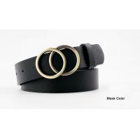 China Double Ring Dress Waist Belt Soft Faux PU Elastic Waist Belt For Dresses on sale