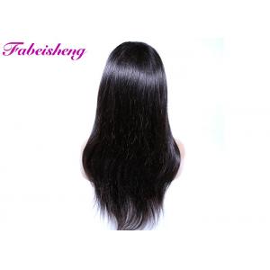 China Indian Human Hair No Shedding Full Lace Wigs Natural Straight 10A Grade supplier