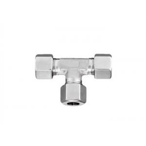 316 Stainless Steel Hydraulic Pipe Fittings , Tee Hydraulic Hose Quick Connect Fittings TV Series L/S