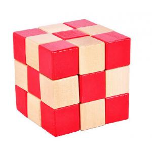 Cube, adult wooden educational toys, Ming lock Luban lock, unlock removable wooden