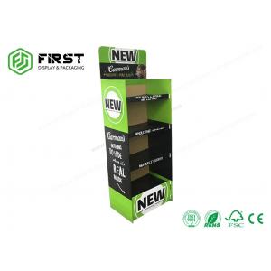 POS Promotion Retail Folding Cardboard Shelf Paper Floor Display Stand Custom Made