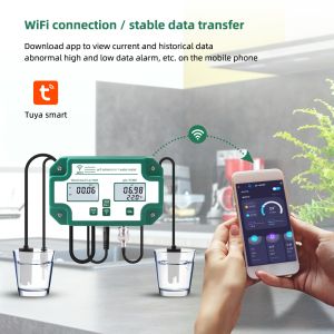 China Smart Tuya Wifi Digital PH Meter with Data Logger Function and 6 in 1 TDS.EC.PH.Salinity.G.S.Temp for Hydroponics wholesale