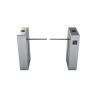 Office Entrance Drop Arm Turnstile SS304 Stainless Steel Half Height With Alarm