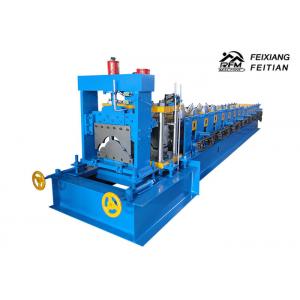 China 312 Roof Tile Roll Forming Machine , PLC Control Ridge Cap Roll Forming Machine supplier