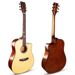 China guitars 41inch cutaway guitar acoustic guitar Aiersi brand handmade high grade all solid spruce top Vintage Spanish prof supplier