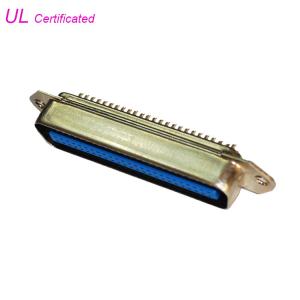 China Solder Contacts Easy Male 50 Pin Centronics Connector With Certified UL supplier