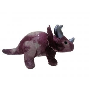 Plush Purple Triceratops Polyester Stuffing Toys 26cm
