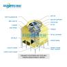 China Low Noise Open Type Cold Water Tower Cooling Tower with Component Square Counter-flow and 400 Ton wholesale