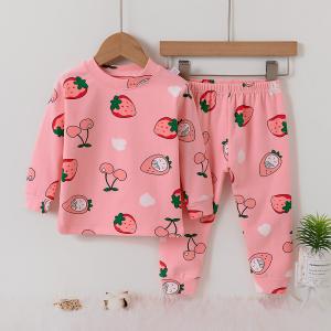 Children Soft Night Suit Winter Pyjama Set No Itching For 80cm - 170cm Height