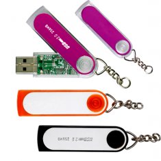 Bulk Shockproof CE RoSS Swivel Plastic USB Flash disk