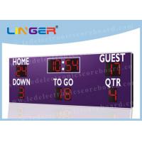 China Wireless Buttons Controller Box LED Football Scoreboard For American Football Club on sale