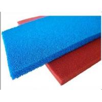 China Red Blue Silicone Sponge Sheet Food Grade Silicone Rubber Sheet Open Cell For Iron Table on sale