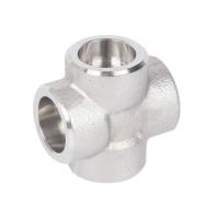 China Female End Stainless Steel Cross Pipe Fitting with Forged Construction on sale