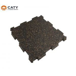 China Recycled Rubber Jigsaw Floor Tiles Anti Skid , Rectangle Rubber Puzzle Floor Mats supplier