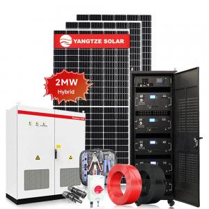 ODM 2MW Solar Hybrid Kit Hybrid Grid Tie Solar System Ground Installation