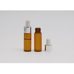 Small 5ml Amber Pipette Bottle Screen Printing Logo For Olive Oil