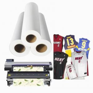 China 98% Heat Transfer Rate Dye Sublimation Paper Roll 40g/50g/60g/80g/100GSM with 44''/60''/64'' for Textile Printing supplier