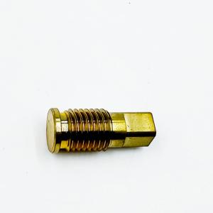 Brass CNC Turning Parts , Round Lathe Thread Cutting Tool Compound Copper Machining