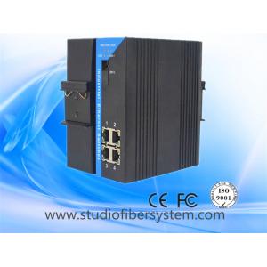 China Din Rail 4Port 10/100/1000Base-TX+1 Port 10/100/1000 Base-FX industrial fiber media converter/ethernet switch supplier