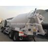 China 371hp 8×4 4 Axle Concrete Mixer Truck Color Optional With 16 Cbm Tanker wholesale