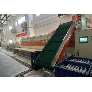 China High Capacity Tunnel-style Large Vibratory Finishing Machine With Long-lasting Durability And Conveyor Line Vibration on sale