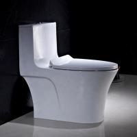 China Gravity Flushing One Piece Bathroom Toilet Floor Mounted Commode One Piece on sale