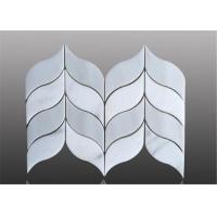 China Water Ject Marble Mosaic Floor Tile Leaf Pattern For Floor Decoration on sale