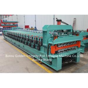 China Rollo modificado para requisitos particulares de la capa doble que forma la máquina para el panel trapezoidal y el panel trapezoidal supplier