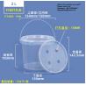 China Disposable PP Clear Party Mick Tea Bucket 1000ml Plastic Cup With Handle And Lid For Juice Manufacturer Cheap Square Clear Custom Printed Candy Popcorn Cookie Plastic Bucket With Lid wholesale