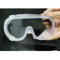 China CE FDA Eye Safety Goggles Chemical Resistant Safety Glasses PVC PC Lens on sale
