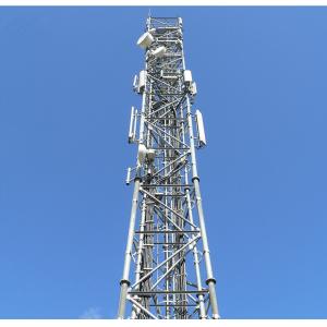 Q235b Q345b Telecommunication Mobile Cell Tower For Antenna Radio And TV