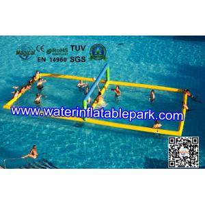 China Funny Inflatable Water Games , Inflatable Aqua Park Water Volleyball Field supplier