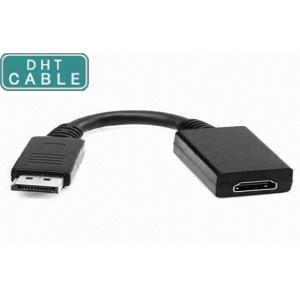 China Professional Custom Cable Custom Cable Assemblies , DP To HDMI Cable Adapter 15CM supplier