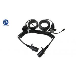 China Heavy Duty 7 Pin Car Truck Trailer Backup Camera Cable With 2 Ways Video Audio 4M supplier