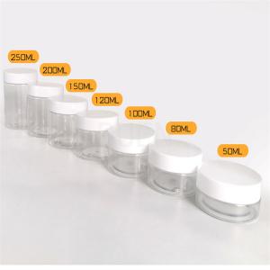 68 Teeth Empty Plastic Cosmetic Jars Wild Mouth With White Plastic Cap