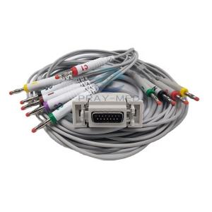 China Siemens / Hellige 10 Lead EKG Cable with banana 4.0 3.6m AHA/IEC supplier