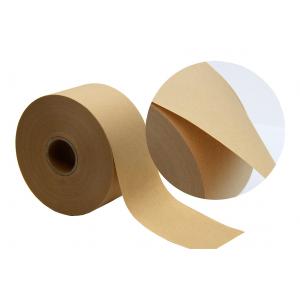 China Non Reinforced Brown Kraft Paper Tape Eco Friendly Wet Water Activated Gummed Paper Tape supplier