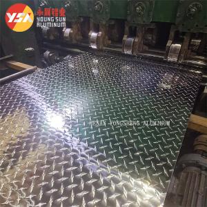 China 3003 Checkered Aluminum Alloy Plate Noneslip 5 Bars Patterned Aluminum Checker Plate Sheet For Trailers supplier