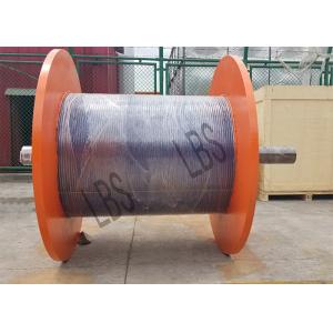 Stainless Steel Yellow LBS Grooved Drum With Shaft Diameter 800mm