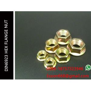 China DIN6923 Hex Flange Nuts M20-2.5 Grade 4.8 YP & ZP Zinc Plated Flange nut JIS1190 supplier