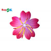 China Custom Led Lighted Advertising Shining Inflatable Flowers For Stage Party Decoration on sale