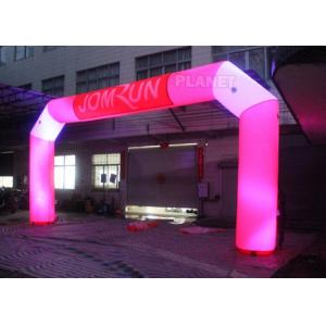 China Custom Advertising LED Inflatable Start Finish Arch For Event supplier