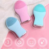5V Facial Massager Electric Facial Cleanser Pink With FCC