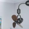 China Wholesale factory Light Duty LED Ceiling Fan Lights , Wall Mounted Oscillating Fans With Remote Control wholesale