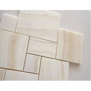 China Ivory Onyx Slab Mosaic Sink Inside White Tile Design Premium White Onyx wholesale
