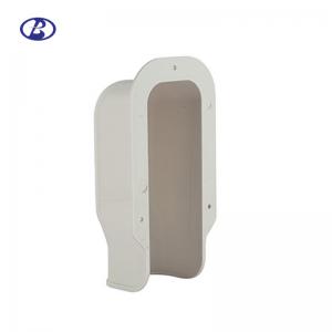 China Split Air Conditioner Pipe Cover Fitting Wall Cover 130mm White PVC Decorative Duct Kits supplier