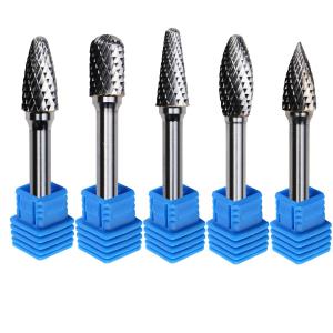 China Carving Tungsten Carbide Cutter Cross Cut Rotary Burr Use Set supplier